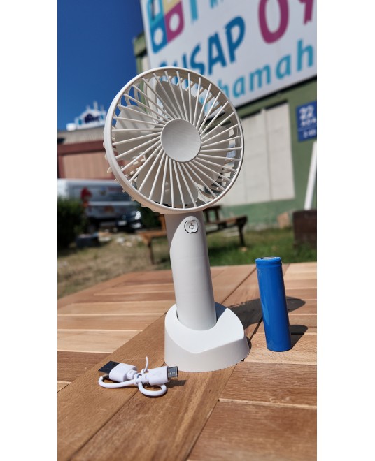 Hamaha Toptan Ticaret | Premium Sessiz Taşınabilir Mini Fan Usb Şarjlı Pervaneli Soğutucu Küçük El Vantilatörü