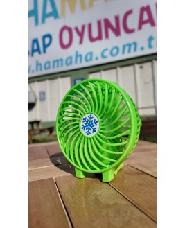 Hamaha Toptan Ticaret |Şarjlı Mini Taşınabilir Fan Usb Soğutucu Masa Üstü Vantilatörü Katlanabilir Sessiz 3 Kademe El Fanı