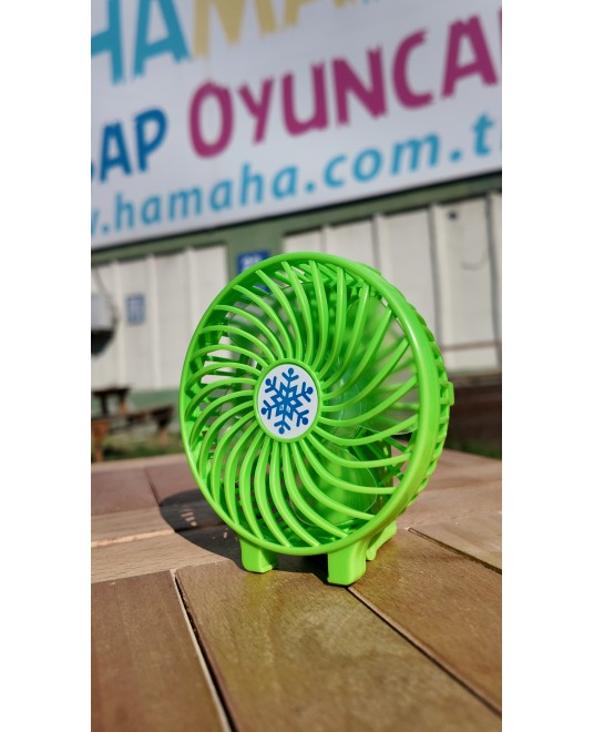 Hamaha Toptan Ticaret |Şarjlı Mini Taşınabilir Fan Usb Soğutucu Masa Üstü Vantilatörü Katlanabilir Sessiz 3 Kademe El Fanı