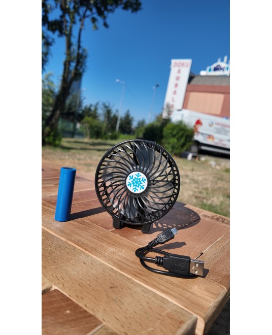 Hamaha Toptan Ticaret |Şarjlı Mini Taşınabilir Fan Usb Soğutucu Masa Üstü Vantilatörü Katlanabilir Sessiz 3 Kademe El Fanı