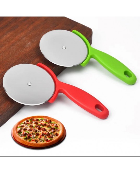 Hamaha Toptan Ticaret | Platik Saplı Metal Pizza Dİlimliyici Mutfak Malzemesi