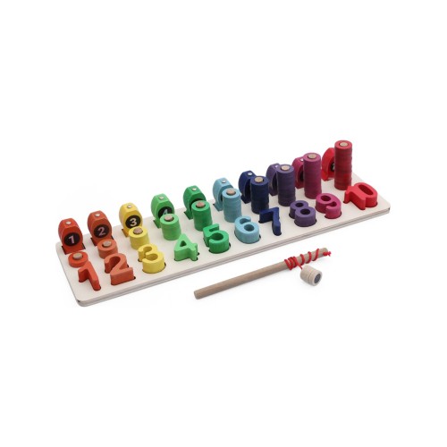 Hamaha Ahşap Eğitici Geliştirici Oyuncak Logaritma Oltalı Balık Tutuma Sayı Dizilişleri