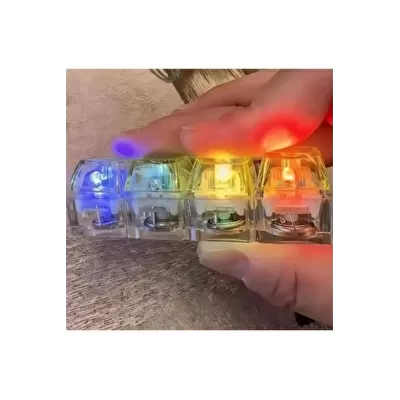 Işıklı Klavye-Click Sesli Stres Giderici Anahtarlık-KARIŞIK RENK