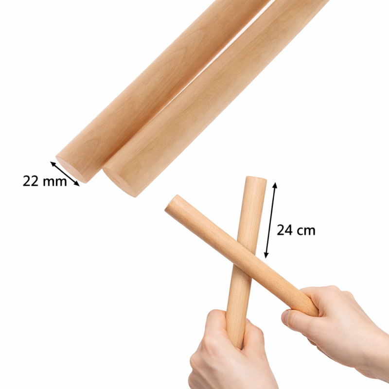 Ritim Çubuğu (Kalın) Ahşap Müzik (Orff) Aletleri