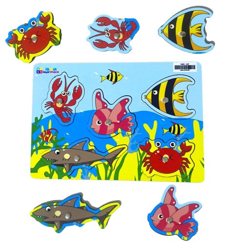 Hamaha Ahşap Balık Tutma Puzzle