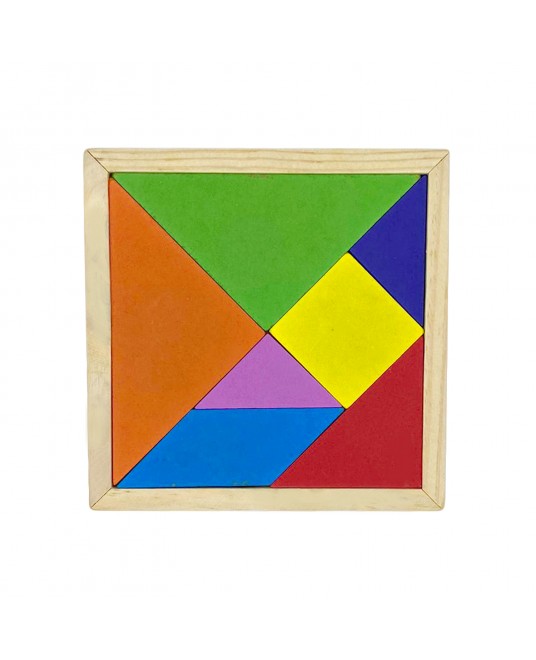 Hamaha Toptan Eğitici Ahşap Oyuncak 7 Parça Mini Tangram