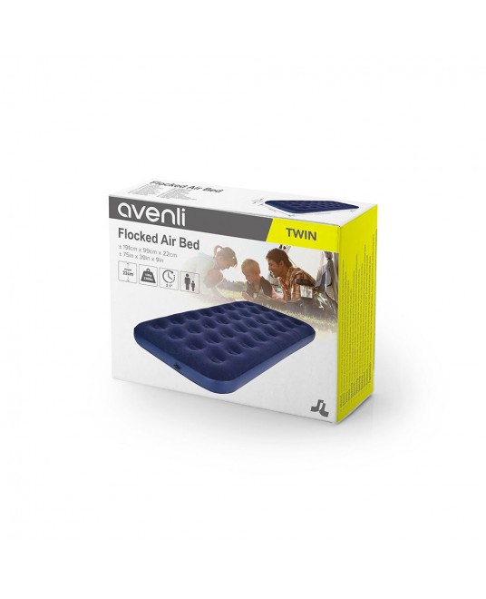 Hamaha Toptan Ticaret | Avenli Büyük Boy Tek Kişilik Şişme Yatak | Avenli Twin Flocked Inflatable Mattresses