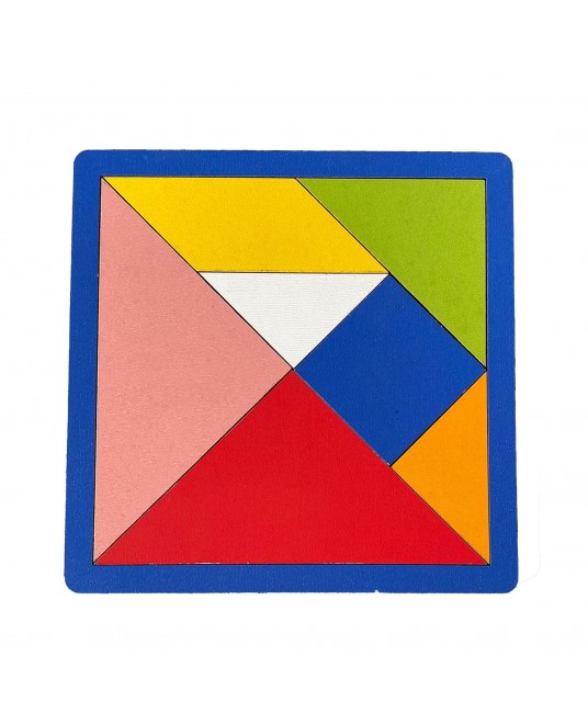 Hamaha Toptan Eğitici Ahşap Oyuncak 7 Parça Orta Tangram