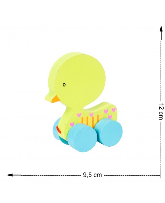 Hamaha Toptan Ahşap Eğitici Geliştirici 4 Teker İpli Yürüme Arkadaşı Ördek